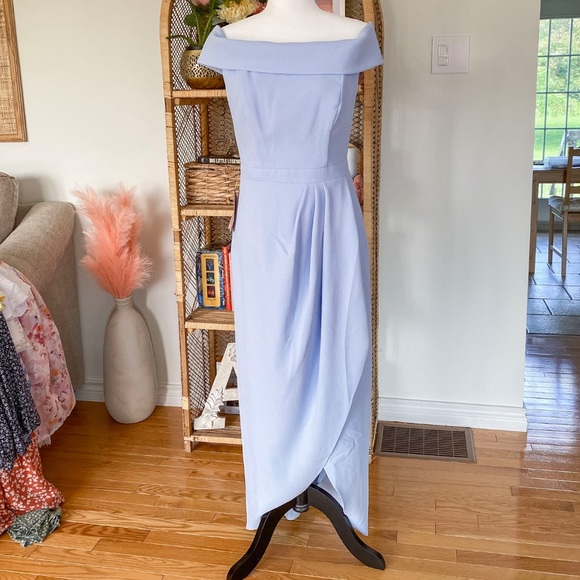 BHLDN Thompson Light Blue Formal Bridal Dress - ANTHROPOLOGIE - Picture 2 of 4